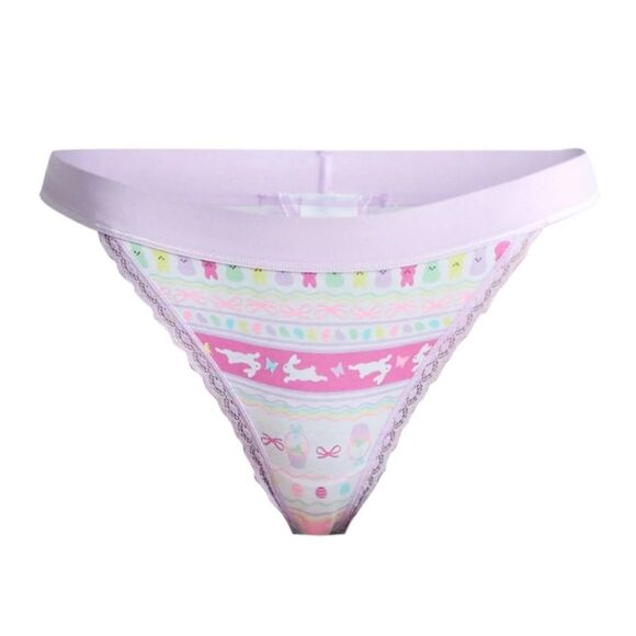 Easter Women's Thong Panties with Lace Trim from Way to Celebrate,Size XXL(20) - Picture 2 of 8